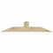 Ekena Millwork Portland Rough Sawn Timber Gable Bracket, Douglas Fir, 60"W x 12"H x 4"D x 6"F, 5/12 Pitch GBW060X12X0406POR00RDF - alternate 1
